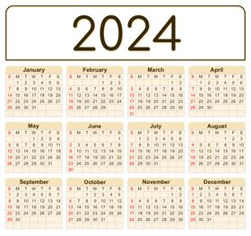 2024年日历