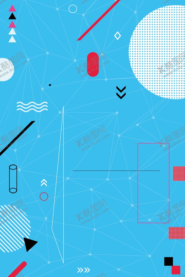 编号：89665610061646244877【酷图网】源文件下载-蓝色几何