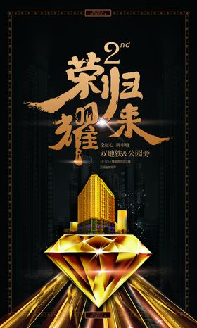 黑金楼盘二期工程海报