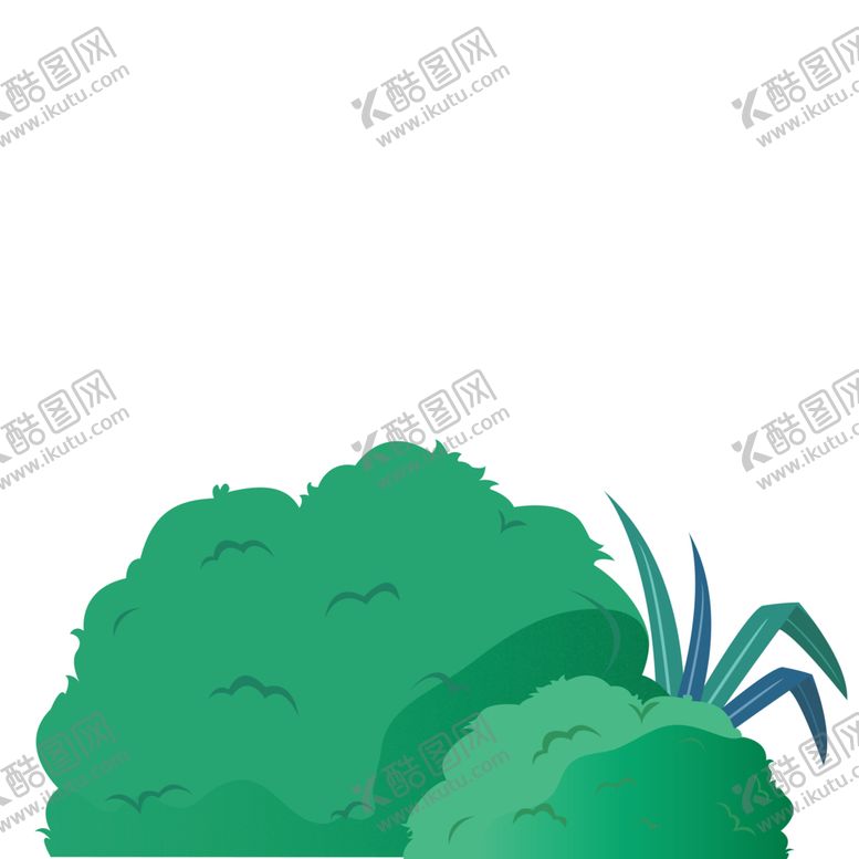 编号：31724201251949081968【酷图网】源文件下载-扁平树木丛春天