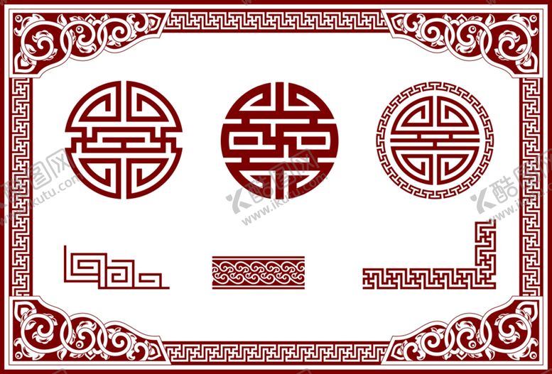 编号：26862909192016103549【酷图网】源文件下载-中式花纹