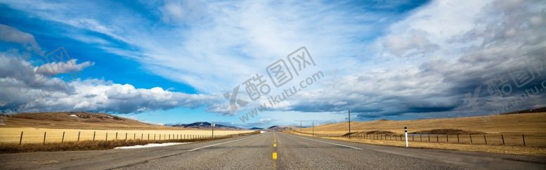 编号：65764810010642205503【酷图网】源文件下载-一望无际的道路