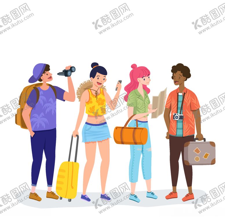 编号：89838405130428004858【酷图网】源文件下载-旅客游客