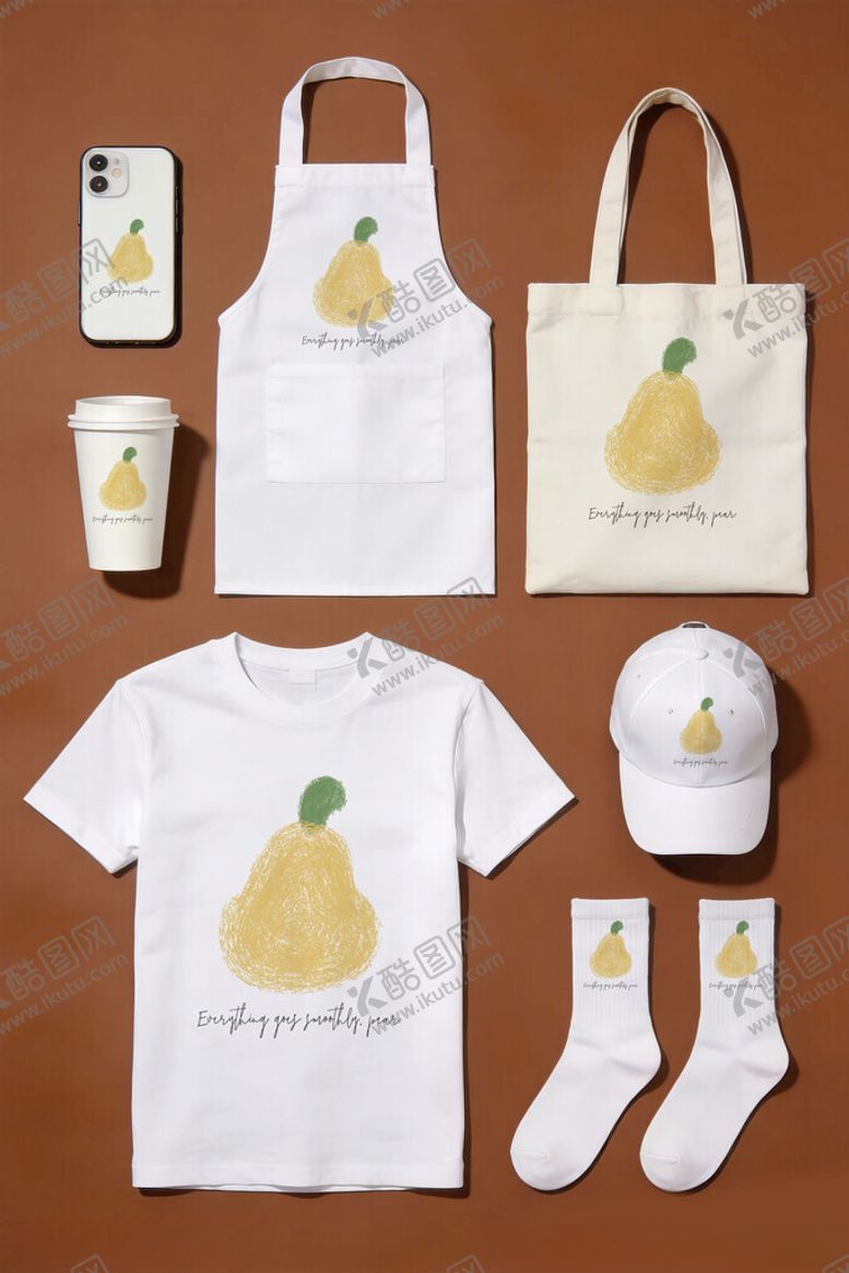 编号：69689204101955288334【酷图网】源文件下载-梨子图案时尚周边产品