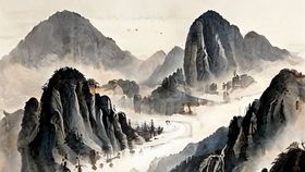 水墨山水画