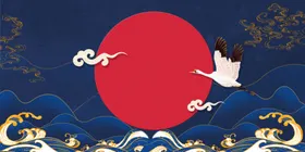 中国风长城潮海报龙潮灯箱