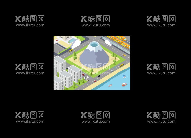 编号：82009311141830493222【酷图网】源文件下载-城市社区插画 