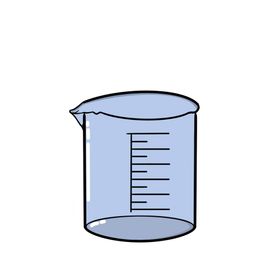 烧杯科学化学实验器材PNG