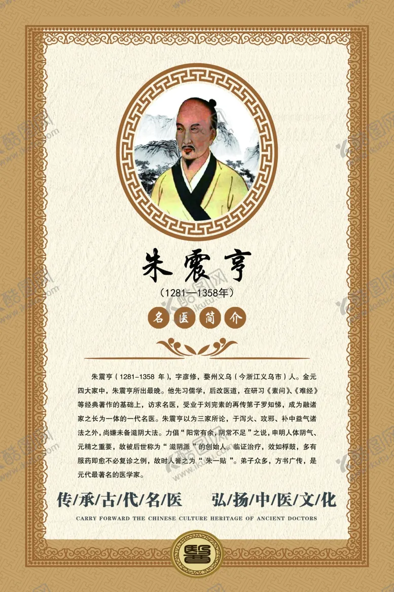 编号：87927004240107595668【酷图网】源文件下载-中国十大名医朱震亨