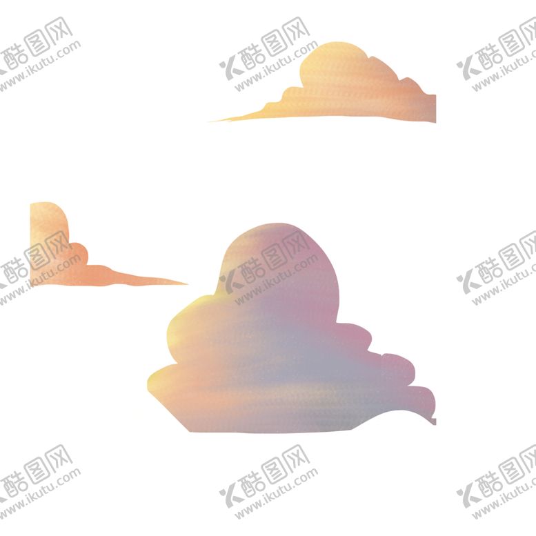 编号：90580105100815115979【酷图网】源文件下载-彩色祥云元素