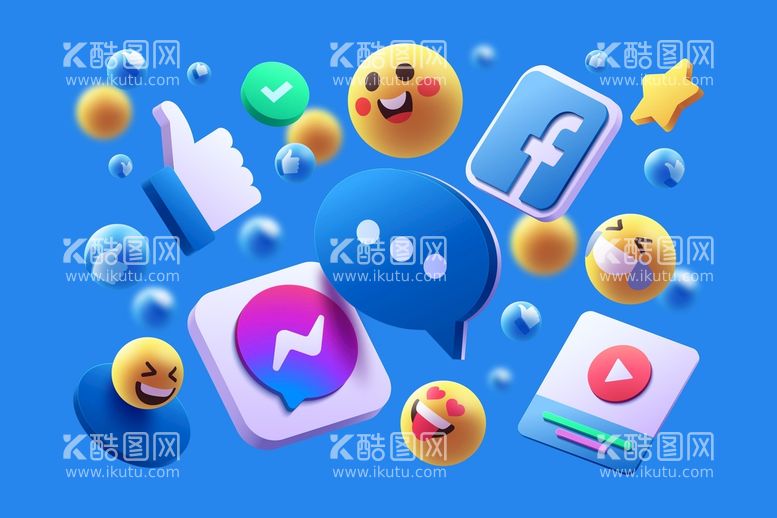 编号：40695110101722536538【酷图网】源文件下载-emoji点赞创意图标背景图片