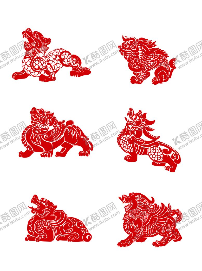 编号：74724201310539547540【酷图网】源文件下载-貔貅四象图