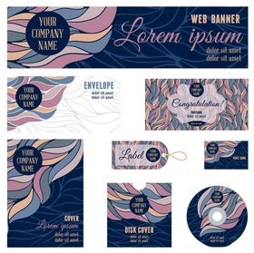 梦幻波普风品牌视觉设计套装