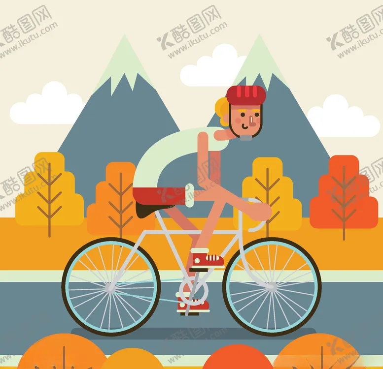 编号：12316004060944171160【酷图网】源文件下载-骑自行车