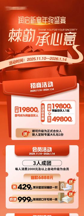年终活动促销长图