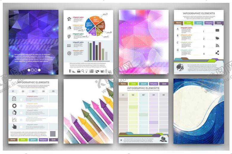 编号：15985104031420222048【酷图网】源文件下载-多彩创意画册设计模板