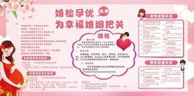 婚检孕优宣传栏