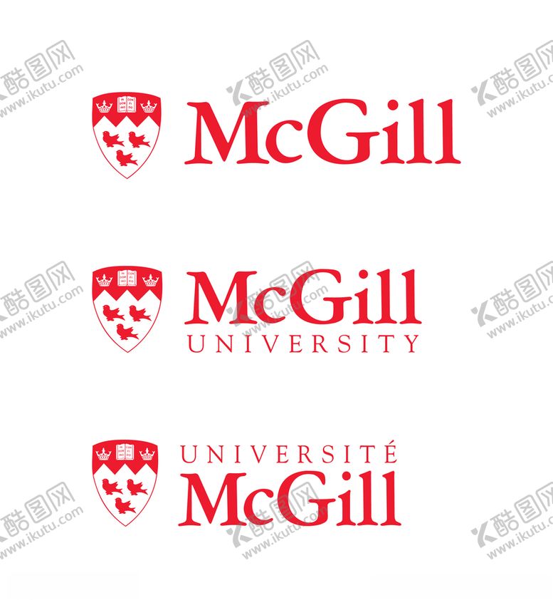 编号：99501710291736197795【酷图网】源文件下载-加拿大麦吉尔大学校徽新版