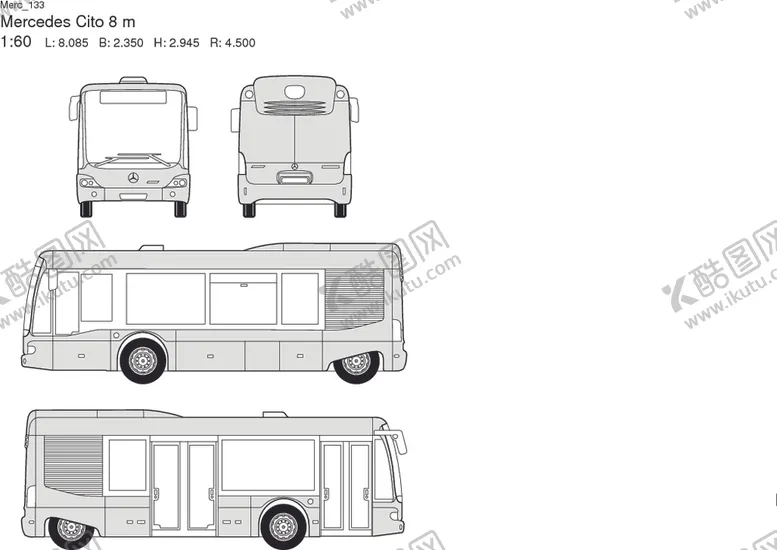 编号：14608509161445449983【酷图网】源文件下载-手绘客运汽车
