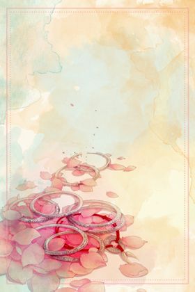 手绘古风插画背景图片典展板
