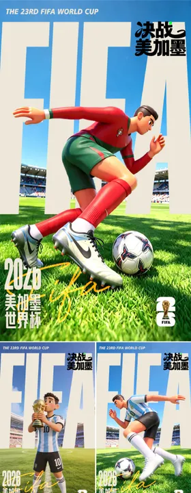2026美加墨世界杯宣传海报