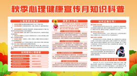 校园心理展板