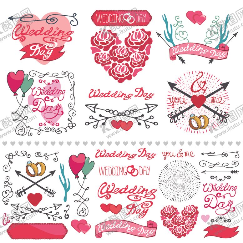 编号：71458709270335455840【酷图网】源文件下载-小清新水彩涂鸦装饰图案