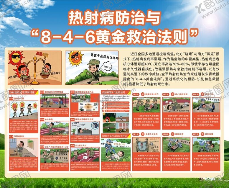 编号：19118105241845273976【酷图网】源文件下载-热射病预防