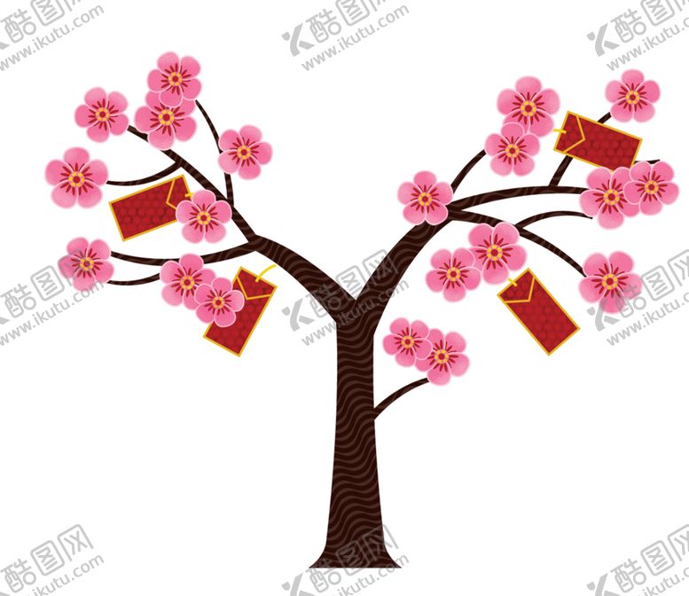 编号：55183106251952305140【酷图网】源文件下载-手绘桃花