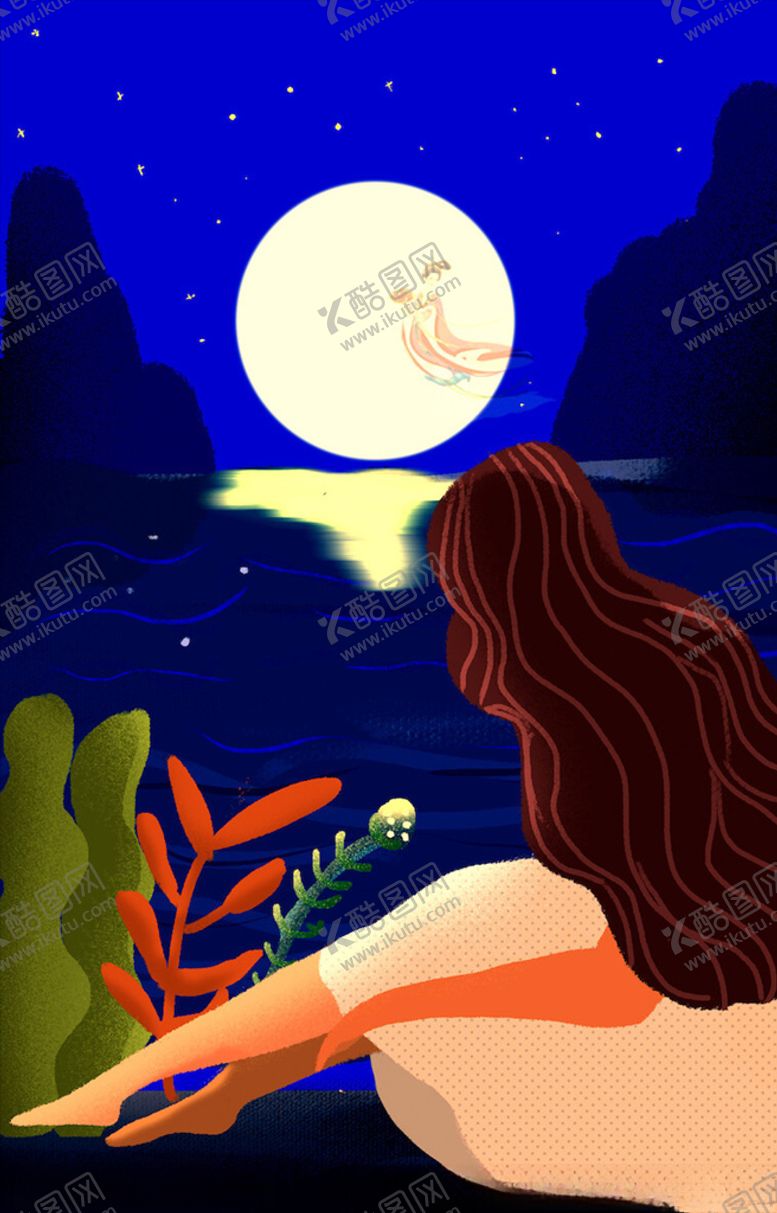 编号：63283903190231113382【酷图网】源文件下载-中秋手绘插画