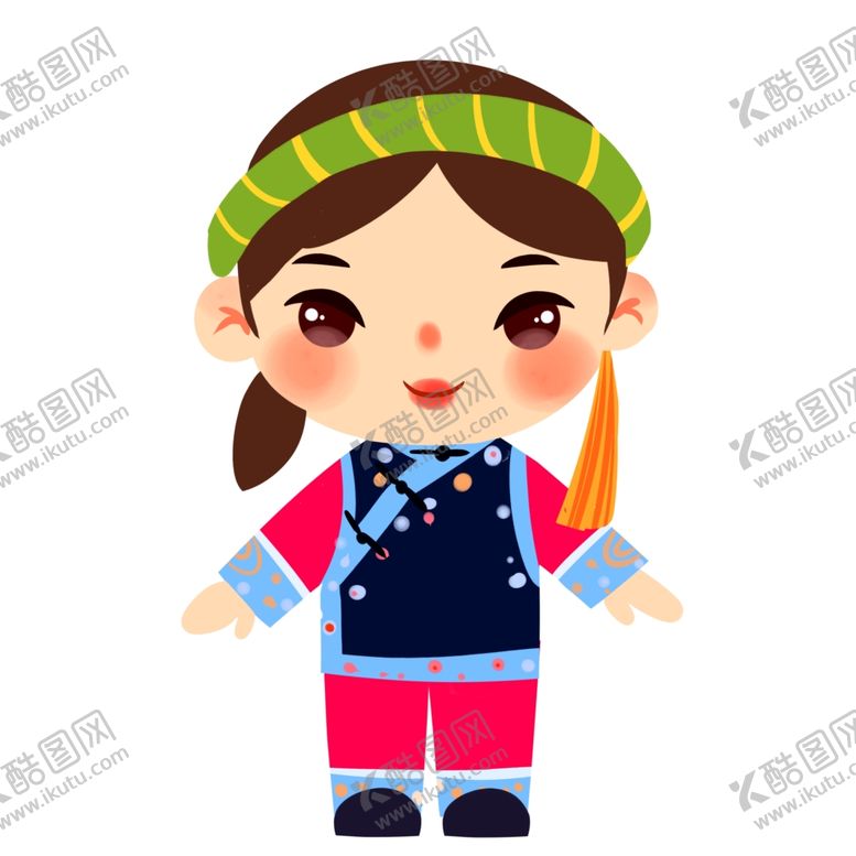 编号：39018901270427525596【酷图网】源文件下载-东乡族人物插画