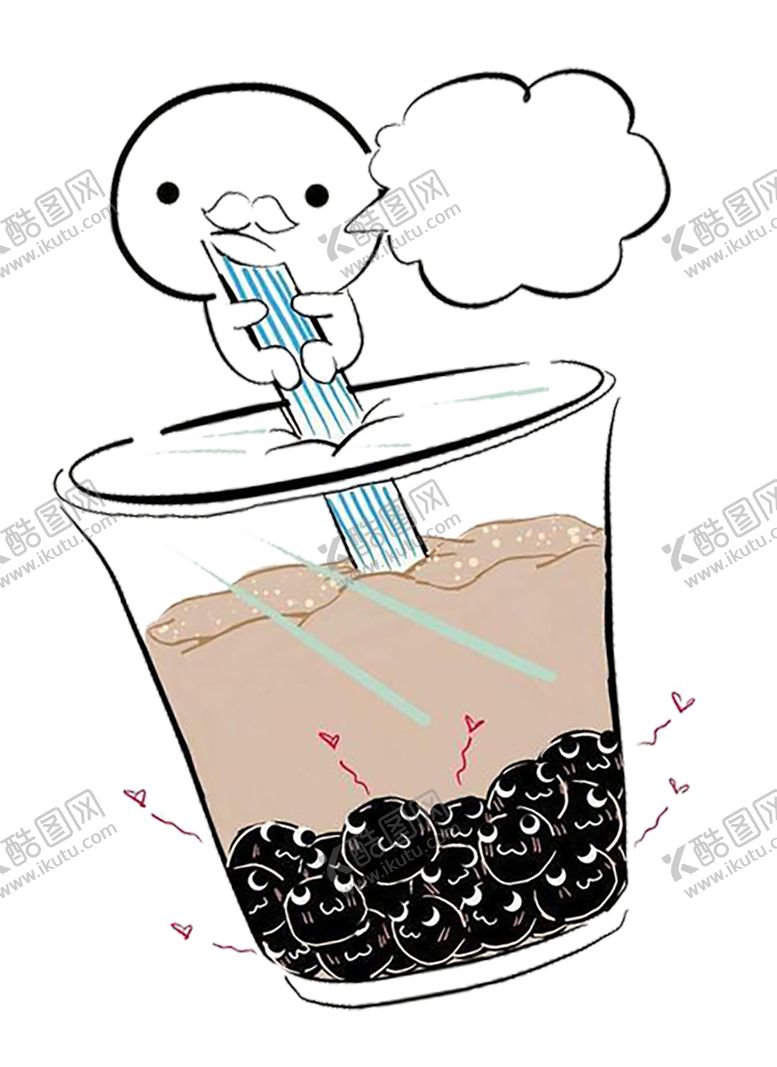 编号：70550410210607344128【酷图网】源文件下载-手绘奶茶