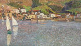 印象派田园风景油画