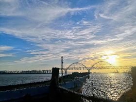 夕阳海景