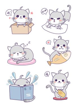 卡通猫咪