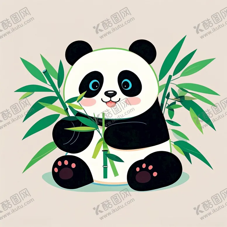 编号：24172402190441183279【酷图网】源文件下载-卡通大熊猫