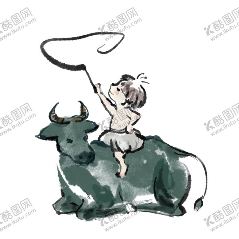 编号：84252407022326443060【酷图网】源文件下载-清明节放牛素材