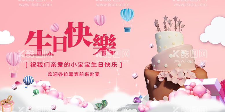 编号：01498210080609390832【酷图网】源文件下载-生日快乐展板