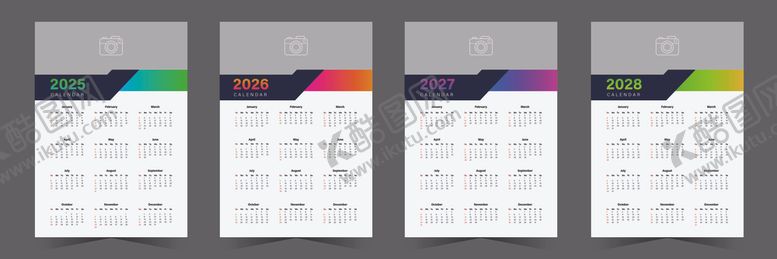 编号：59674504010726222594【酷图网】源文件下载-2026年历模板