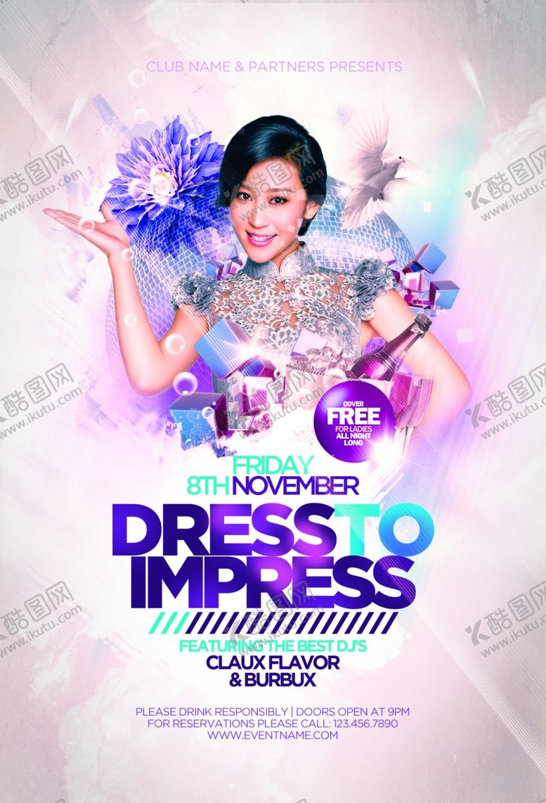 编号：15906710291449054178【酷图网】源文件下载-酒吧时尚海报