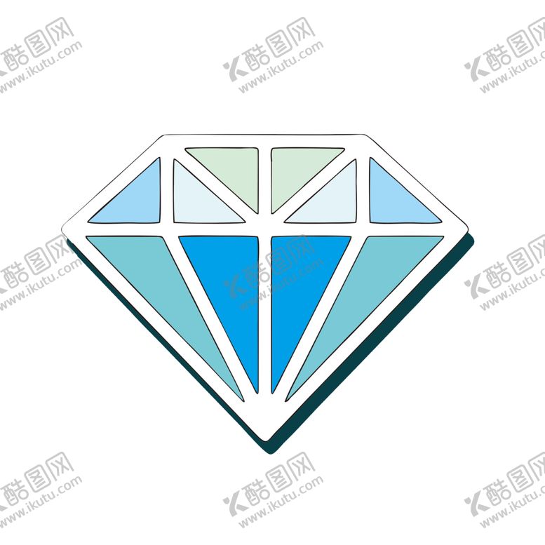 编号：98883307092041241683【酷图网】源文件下载-手绘钻石宝石水晶珠宝免扣素材