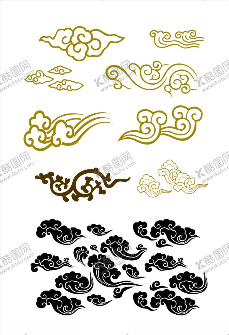 编号：71067306241113278757【酷图网】源文件下载-祥云海浪浪花
