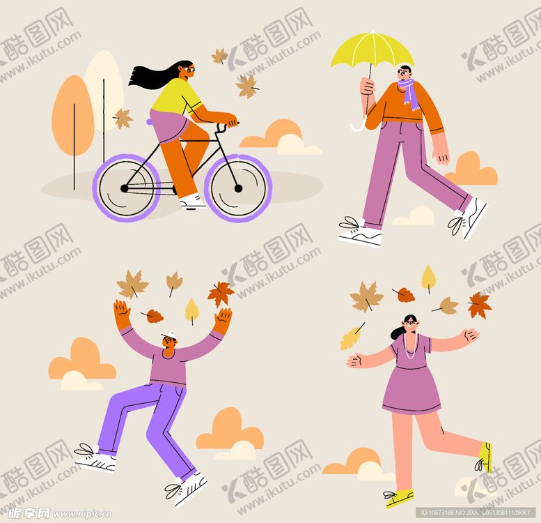 编号：21905503281157334267【酷图网】源文件下载-穿秋装的人
