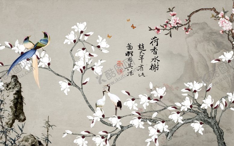 编号：88419305011200269136【酷图网】源文件下载-花开富贵