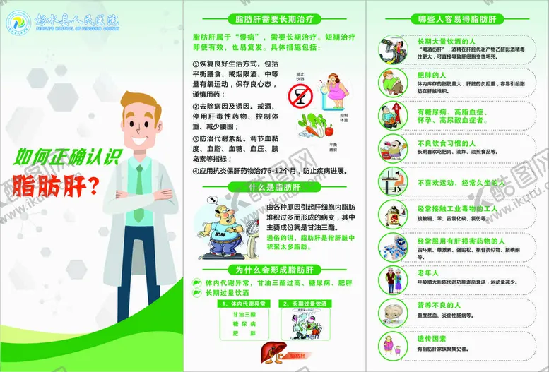 编号：05318610050300159457【酷图网】源文件下载-脂肪肝宣传折页