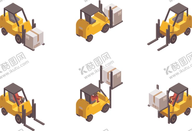 编号：28102310031706308864【酷图网】源文件下载-卡通叉车