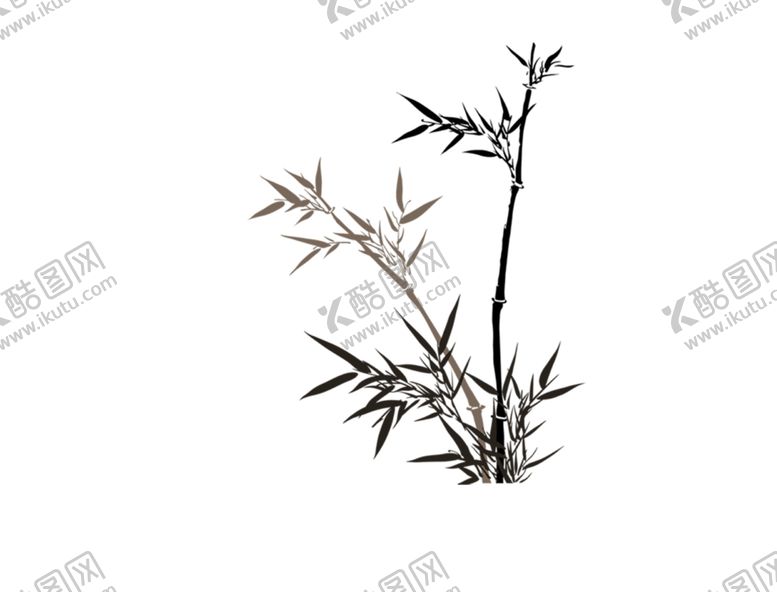 编号：76799010250021067601【酷图网】源文件下载-水墨竹子