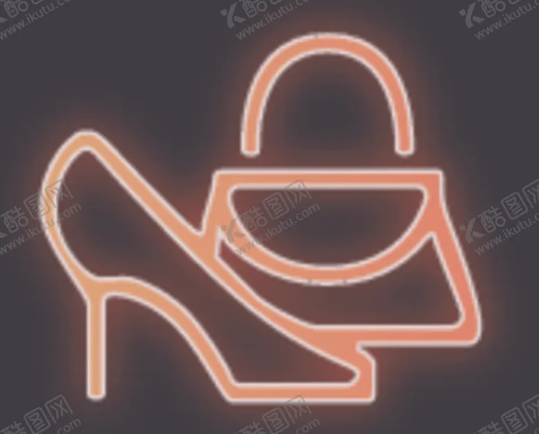 编号：61719909152033483918【酷图网】源文件下载-霓虹灯鞋子皮包