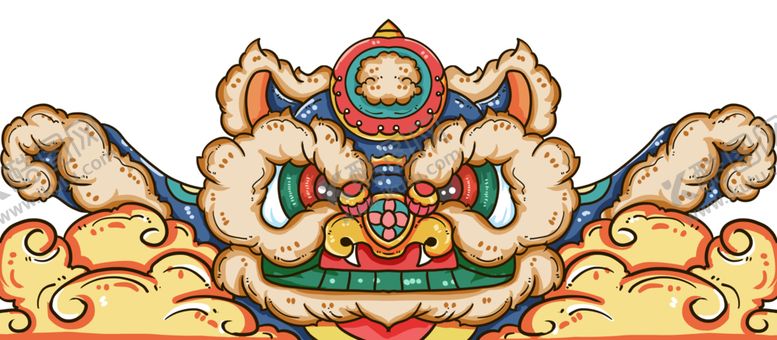 编号：39976810251049538941【酷图网】源文件下载-国潮狮子头