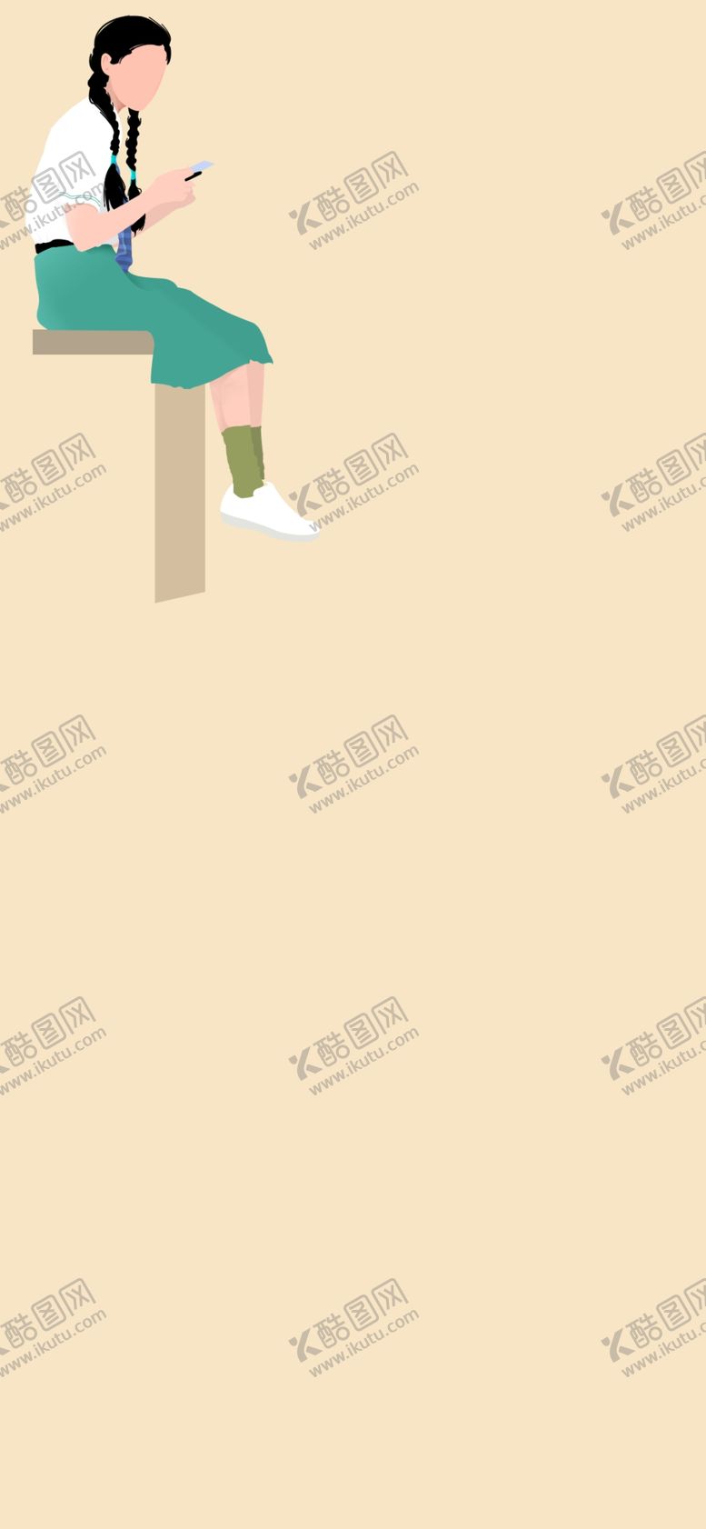 编号：38042905152036246051【酷图网】源文件下载-坐着女孩